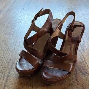 Xappeal Brown Wedge Sandals